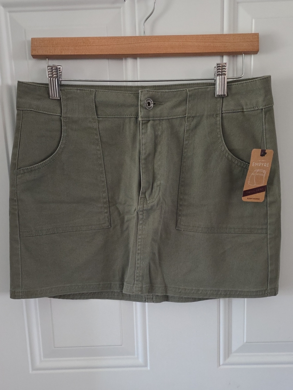 Empyre Olive Utility Pocket Mini Skirt